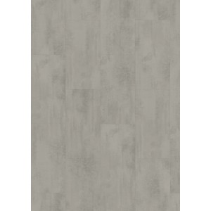 Sol design Egger Aquadura+ Chromix Silver, revêtement de sol vinyle aspect béton gris.