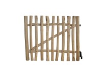 Türe zu Lattenzaun Natur Höhe 100 cm