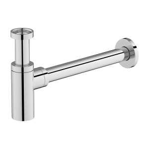 Sifone decorativo cromato per lavabo, parte del set lavabo baliv.