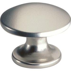 Pomello 490, cromo opaco, pomello per mobili in metallo per armadi e cassetti.