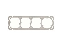 Hager Befestigungsplatte Kallysto mit 3-Punkt-Befestigung Gr. 1 x 4