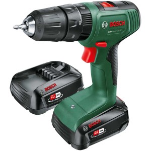 Avvitatore a percussione a batteria Bosch Easy Impact 18V-40 con 2 batterie e caricabatterie.