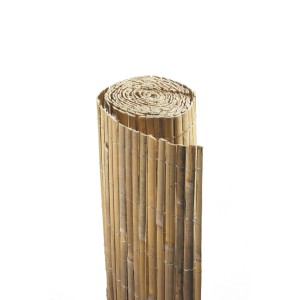 Stuoia di bambù Shanghai arrotolata, 90x300 cm, per la privacy in giardino o sul balcone.