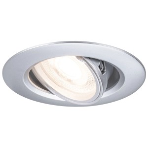 Spot encastrable dimmable Paulmann, chrome mat, orientable, pour ampoules GU10.