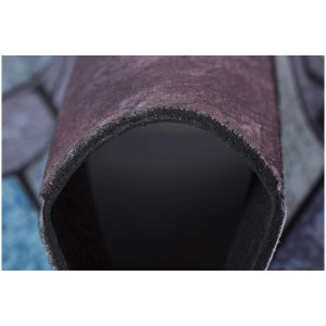 Detailaufnahme: Andiamo Fussmatte La Traviata Wood/Gummi, robust und rutschfest.