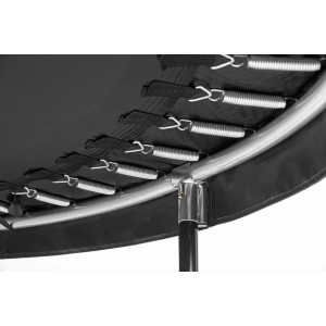Dettaglio: Trampolino Salta Comfort Edition nero (Ø 366 cm) con molle e telaio.