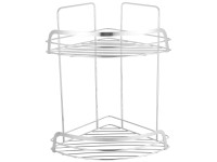 MSV Eckduschregal Riley Chrom 2 Ebenen MSV Eckduschregal Riley Chrom 2 Ebenen