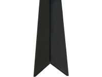 Praktikus Winkelleiste Kunststoff Schwarz 20 x 20 mm / Länge 2,5 m