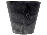 Topf Claire Kunststoff Schwarz Höhe 29 cm