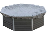 Poolcrew Winterabdeckplane für WPC Pool Santorin