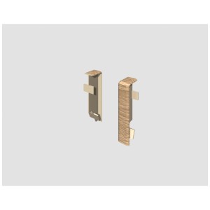 Connecteurs de plinthes Egger Cubical, Chêne Taupe, lot de 2 pour des transitions parfaites.