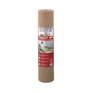 Ökolit Trittschalldämmung Kork Rolle, 15 m², für Laminat und Parkett.
