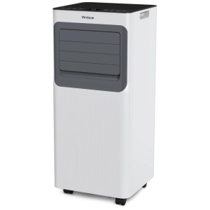Climatiseur Trisa Cool Mate X79 Max, unité mobile blanc/gris avec roulettes.
