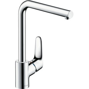 Miscelatore cucina Hansgrohe Focus, 280 mm, cromo, monocomando con bocca alta e girevole.