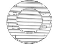 Jamestown Grillrost für Holzkohle-Kugelgrill Dexter XL Schwarz Ø 54 cm