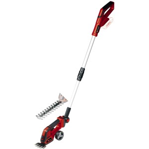 Cisailles à gazon et arbustes sans fil Einhell GE-CG 18/100 Li T avec manche télescopique, sans batterie.