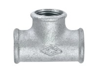 Mateu T-Stück Stahl verzinkt 1/2