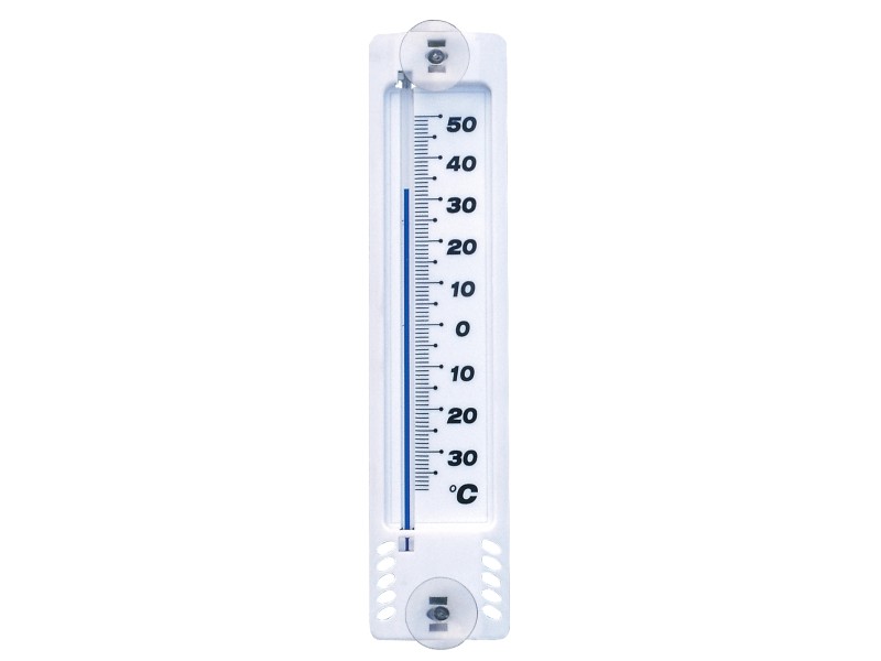 Wenko Thermomètre extérieur, thermometre extérieur Ventouse, à Fixer sur  Une fenêtre, Affichage en degrés celcius et Fahrenheit, sans Mercure,  Plastique, ø19,5 cm, Transparent : : Jardin