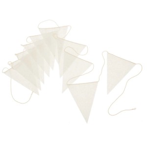 Ghirlanda di bandierine Glorex in cotone, 3 m, ideale per creare e decorare.