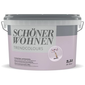 Secchio di Schöner Wohnen Trendfarben Donut, pittura murale opaca color lilla, 2,5 l.