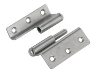 Möbelband gekröpft rechts Stahl vernickelt 50 x 40 mm / 2 Stk. Möbelband gekröpft rechts Stahl vernickelt 50 x 40 mm / 2 Stk.