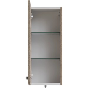 Meuble haut de salle de bain ouvert Pelipal Quickset 313 en chêne Sanremo avec deux étagères.