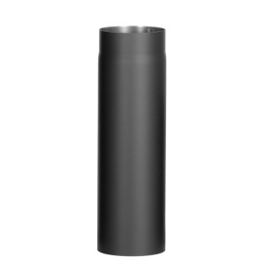 Tuyau de poêle noir Firefix, 50 cm, pour accessoires de cheminée et de poêle.