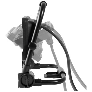 Steffen LED Worklight 20W con supporto pieghevole, vista laterale.