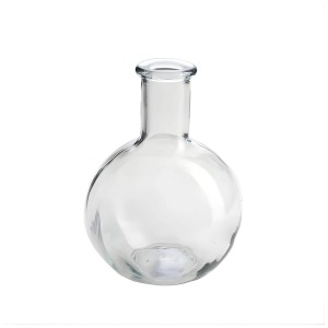 Vaso in vetro trasparente Balloon Sandra Rich, Ø 10 cm, altezza 15 cm. Forma rotonda, versatile per fiori e decorazioni.