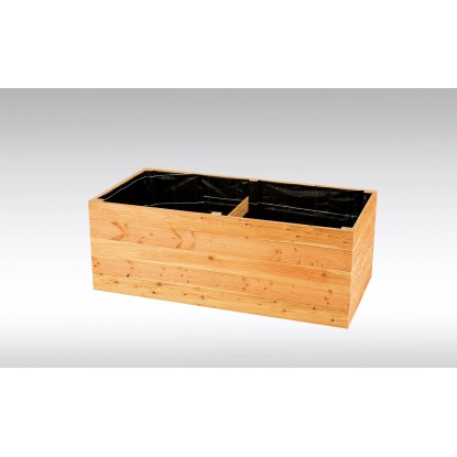 Hochbeet Lärche Natur (HxBxT) 72,5 x 200 x 100 cm