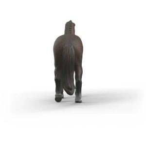 Schleich Horse Club KWPN stallone (14919) da dietro, statuetta di cavallo dettagliata.