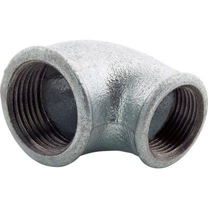 Raccordo 30,3 (Rp 1) x 24,1 mm (Rp 3/4) ghisa malleabile 90°