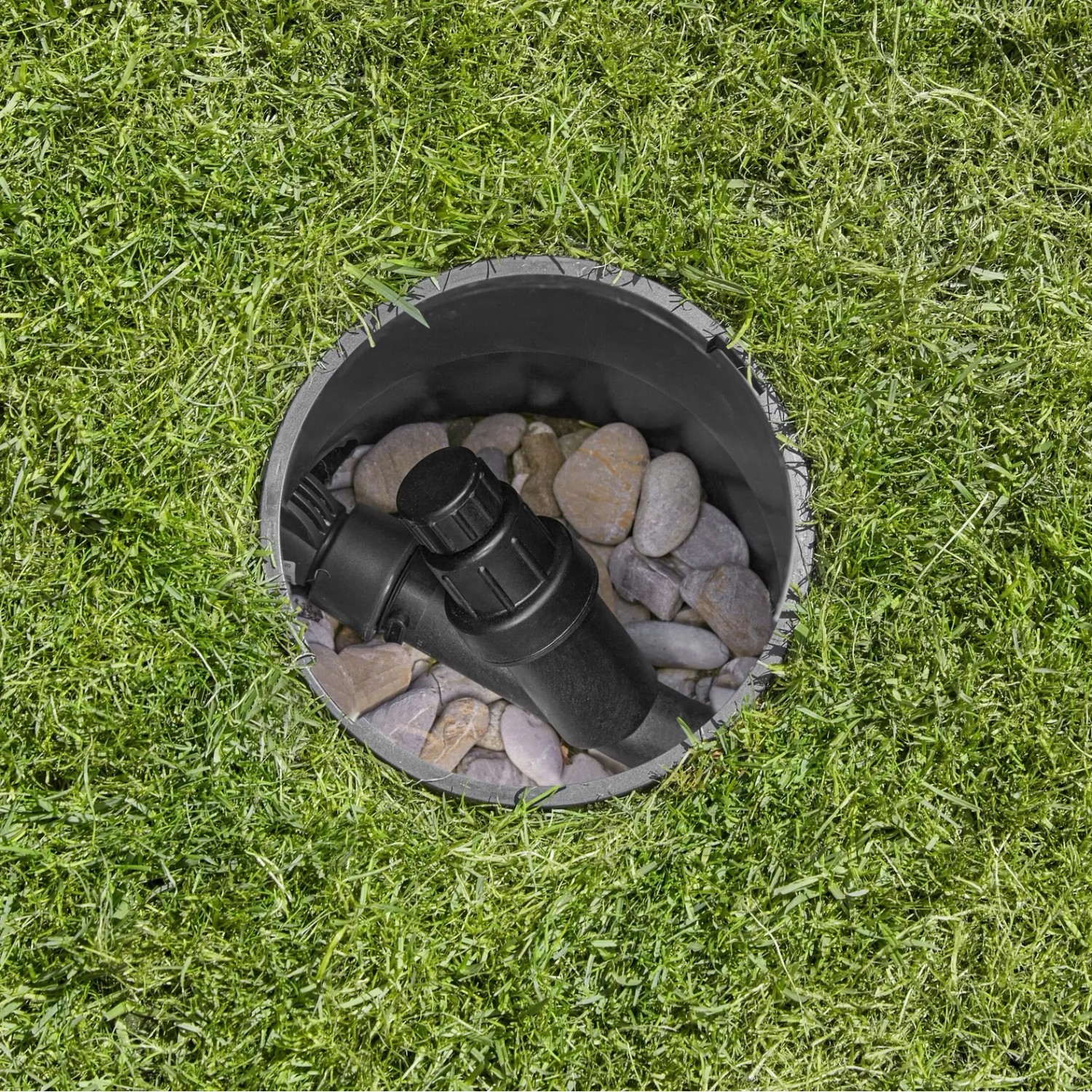 Gardena Sprinklersystem - Irrigatore retrattile OS 140, girevole, con accessori, portata 2-15 m 8223-20