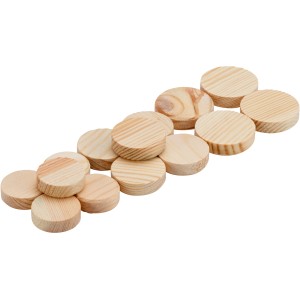 Tourillons en bois : pastilles de réparation et de bricolage LUX de tailles 15, 20 et 25 mm.