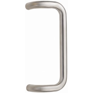 Poignée de tirage en acier inoxydable, entraxe 350 mm, pour portes.