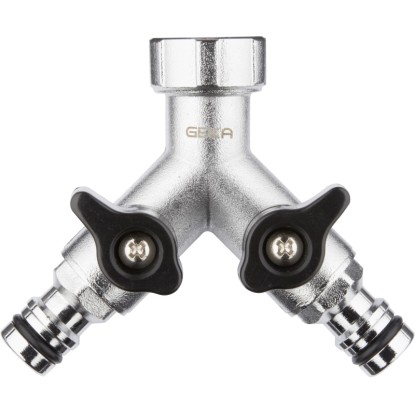 Geka® plus Vanne à deux voies système de raccordement laiton chromé FI G3/4