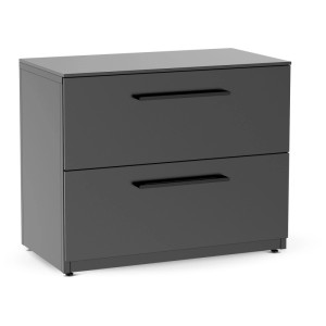 Cozze modulo cassetti per cucina da esterno Elements, nero opaco con 2 cassetti e piano.