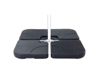 Beliani Schirmfuss Caria Quadratisch Schwarz Beliani Schirmfuss Caria Quadratisch Schwarz