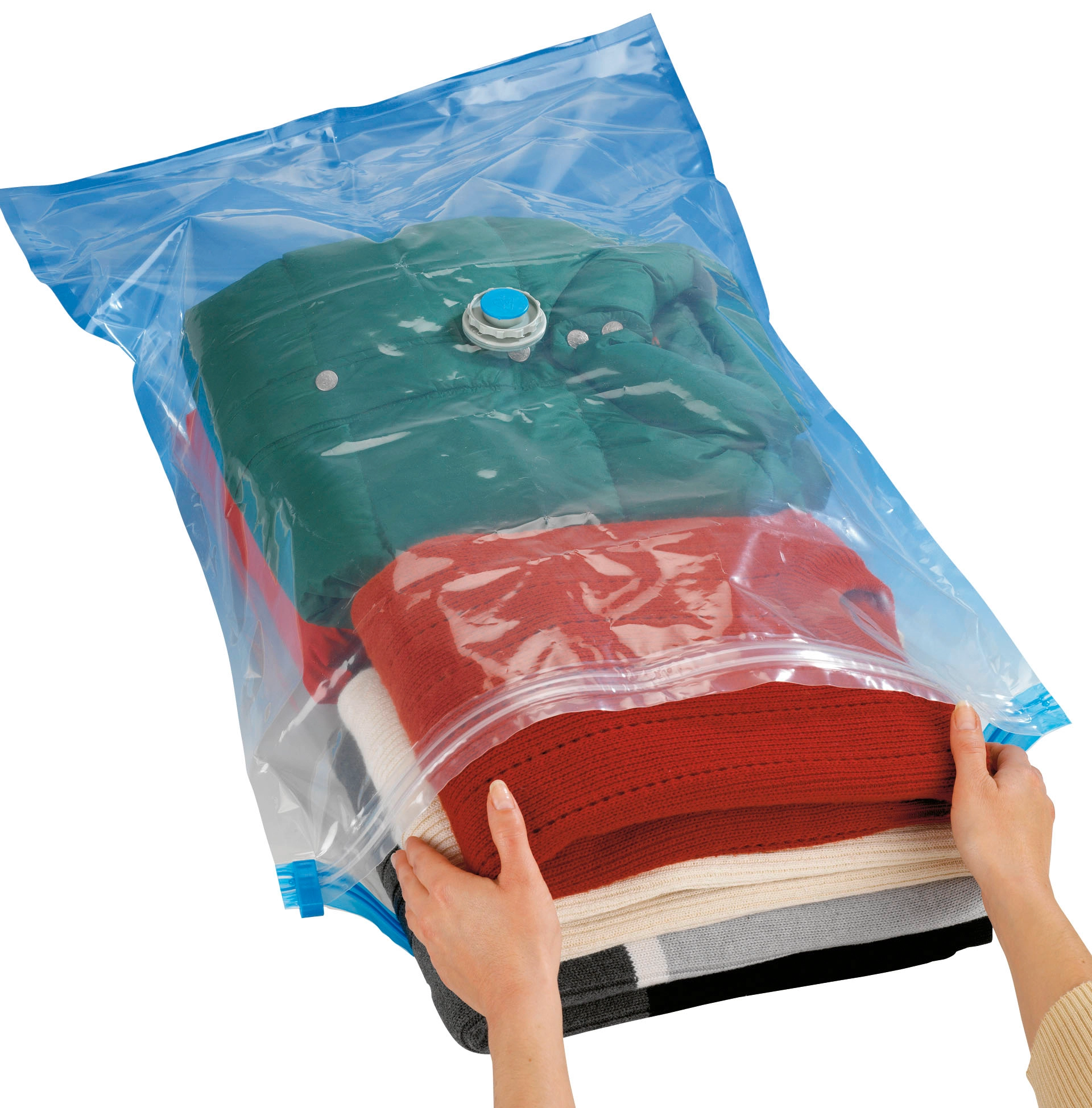 WENKO Système Sac à vêtements sous vide XL - Vakuum Aufbewahrungsbeutel,  Polyéthylène, 70 x 145 cm, Transparent : : Cuisine et Maison