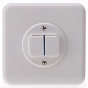 Interruttore da incasso bianco Basico Hager per scatole da incasso.