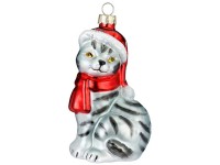 Deko-Anhänger Katze gestreift assortiert 10 cm / 1 Stk.