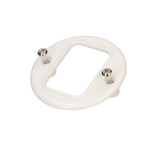 Copertura frontale bianca per interruttore Hager Basico, accessorio per scatola interruttore.