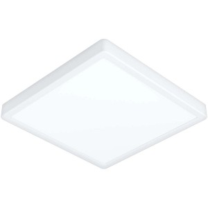 Plafonnier d'extérieur LED Eglo Argolis 2 blanc, carré, 28,5x28,5 cm. Luminaire moderne pour montage au plafond.
