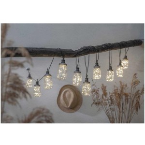 Guirlande lumineuse Star Trading Circus Bottle, guirlande extérieure blanc chaud avec 10 LED sur une branche.