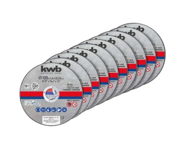 KWB Disques de coupe fins 125 x 1 mm / 10 pcs