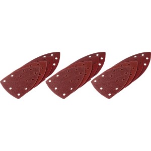 Lot de papier abrasif LUX pour ponceuse multifonction, 12 pièces, grain K40-K180.