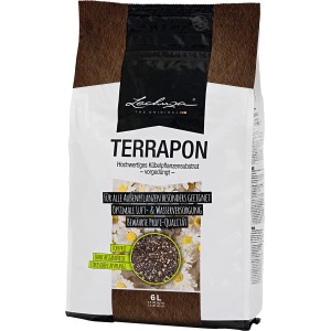 Terriccio Lechuza Terrapon, 6 litri, per piante da esterno e da vaso. Senza torba e pre-fertilizzato.