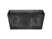 Kasten Ella Kunststoff Schwarz Höhe 17 cm