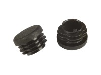 Rohrstopfen rund Schwarz Ø 25 mm / 4 Stk.