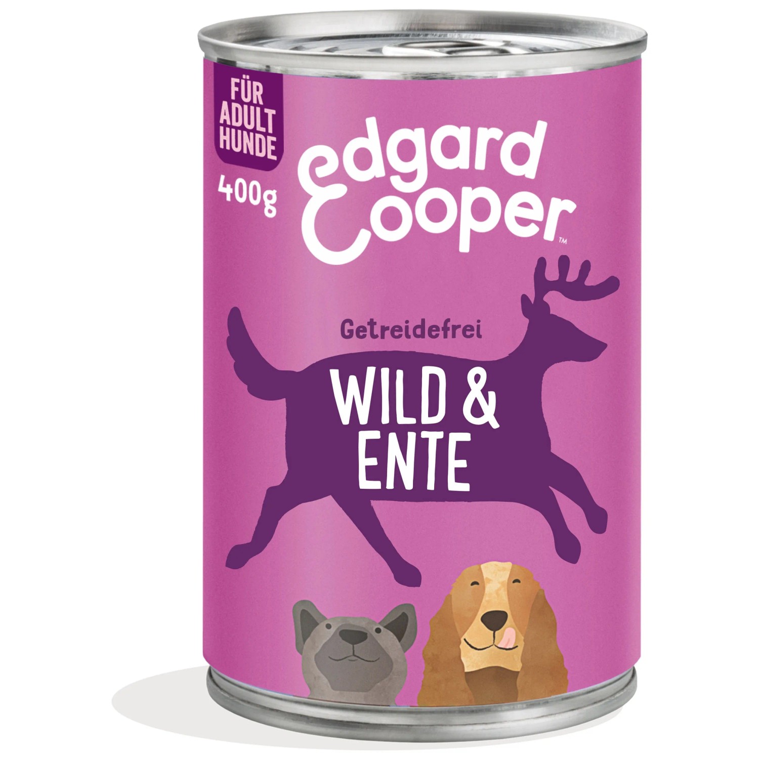 Edgard Cooper Hunde Nassfutter Dose Wild Und Ente Adult 400 G